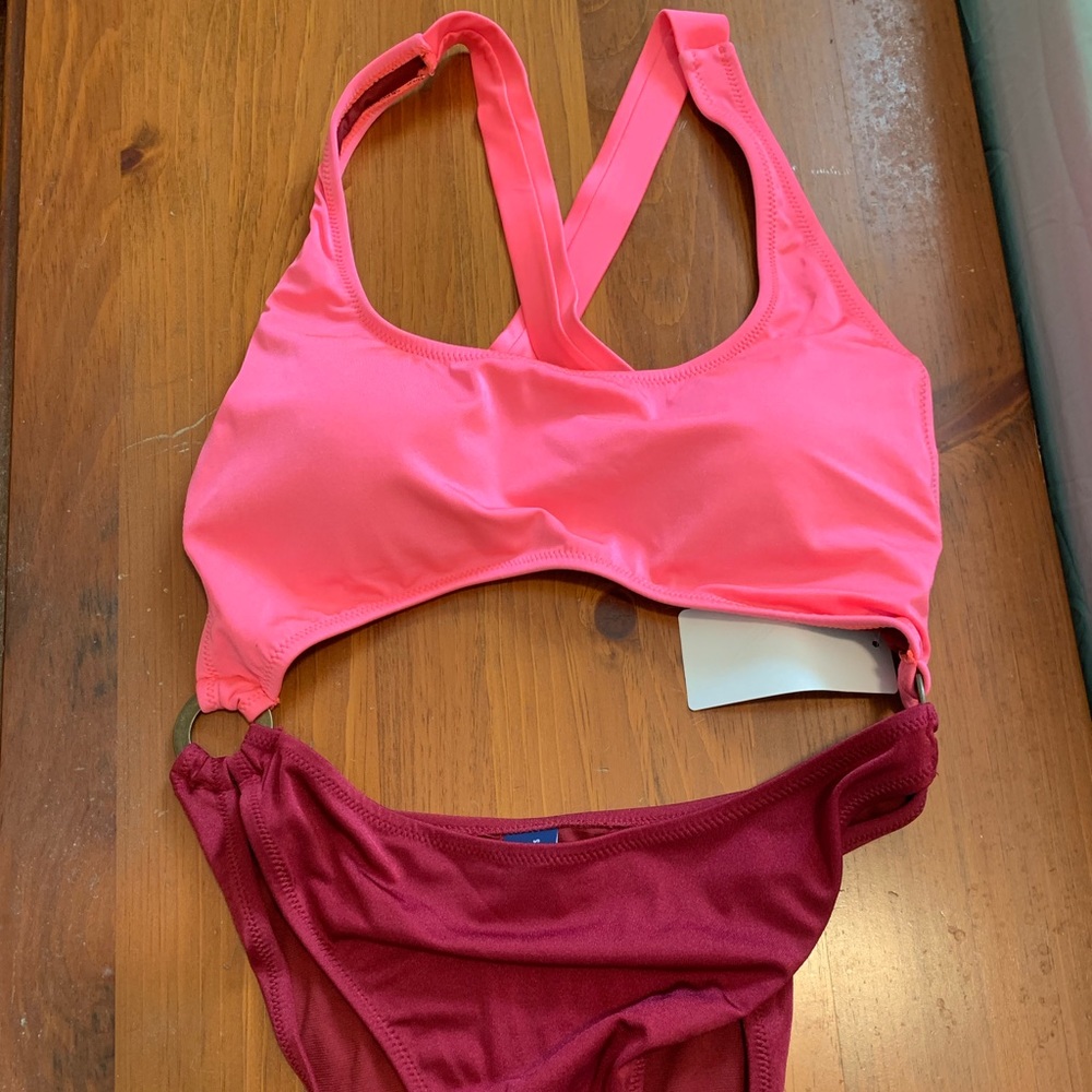 Ashley Graham Swimsuits For All one piece cut out